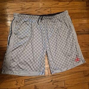 Washington Wizards Mens Sz 6XL Zipway Gray Authentic Basketball Shorts